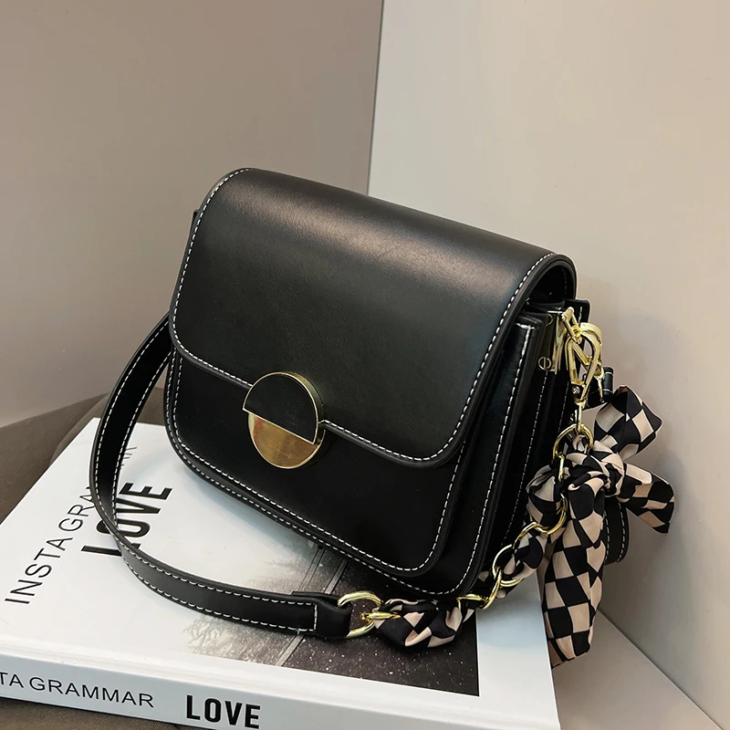 

Classic Women's Bags 2022 Autumn/winter New Vintage Messenger Bag Popular Fashion Shoulder Bag Hit Color Square Bag