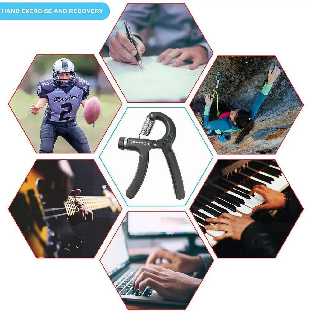 

Fitness Hand Grip Men Adjustable Finger Heavy Exerciser Recovery Heavy Strength Puller Trainer Muscle Gripper Hand A4e1