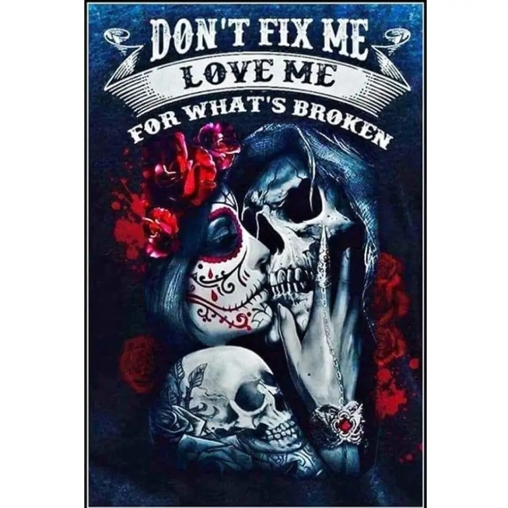 

Romantic Love Love Skull Diamond Painting Kits Diamond Painting Kits Paint by Numbers Crystal Rhinestone Embroidery