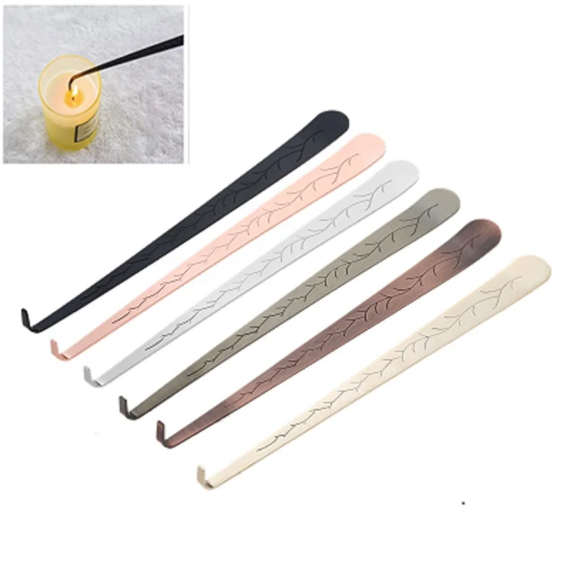

3Pcs/set 20cm Candle Snuffer Trimmer Hook Stainless Steel Carved Candle Wick Cutter Put Out Extinguisher Home Room Wedding Decor
