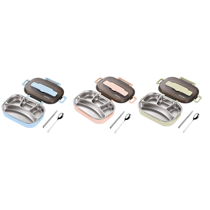 

Контейнеры Bento для студентов или взрослых, термоемкость, большой контейнер для завтрака, набор посуды, 4 отделения, стандартная акция