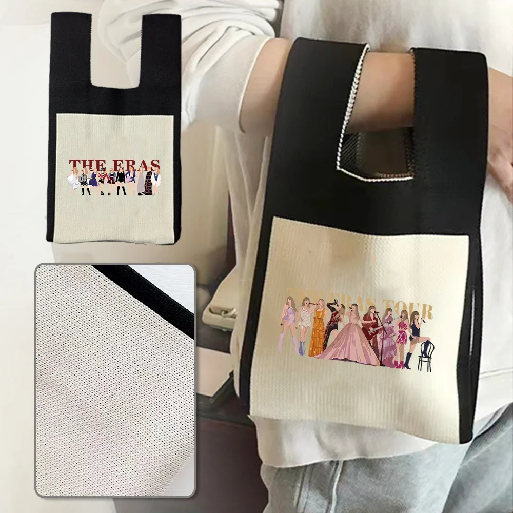 Сумка-тоут на запястье с узелком вязаные сумки Женский крючком