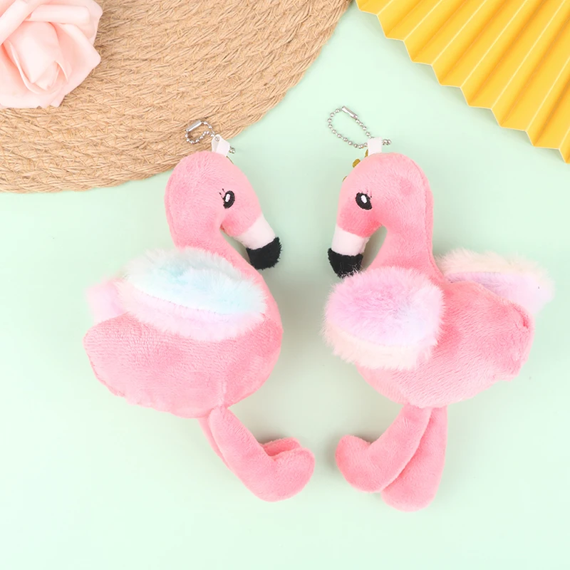 

Игрушка плюшевая в виде фламинго, птицы, брелок, набивное животное, дикая природа, коллекционная мягкая плюшевая кукла, игрушка, подарок на д...