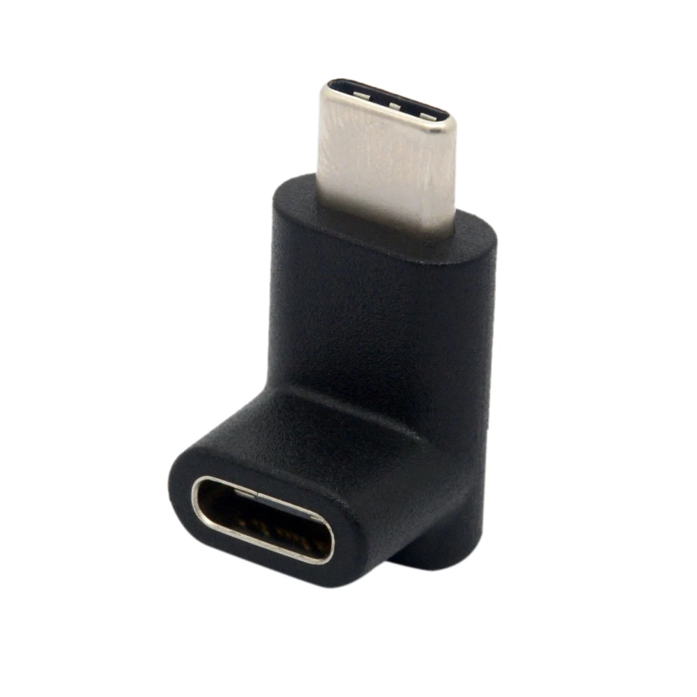 90-градусный адаптер типа C переходник USB папа-мама угловой USB-C вверх и вниз разъем