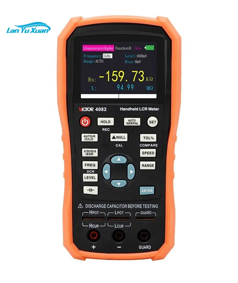 

VICTOR 4082 Handheld 0.2 Percent Lcr Meter Digital 100HZ-100KHz Adjustable L/C/R/Z 0.1vrms - 1.1vrms DRSL DCR Mode