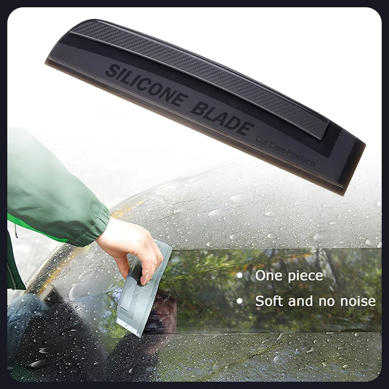 Non-Scratch Soft Silicone Handy Squeegee Water Window Wiper Car wrap tools Drying Blade Clean Scraping Film Scraper Accessories