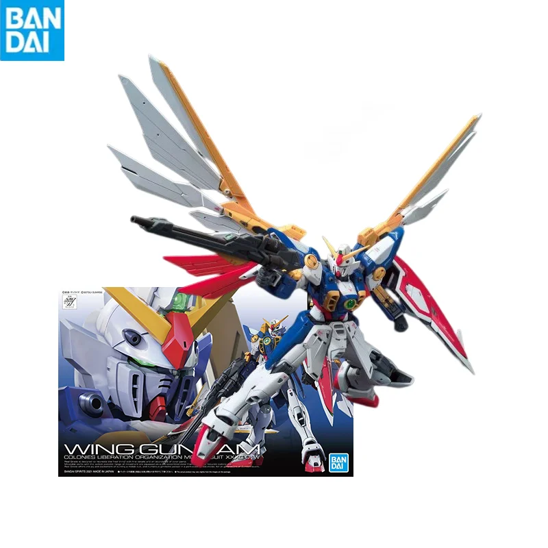 

Bandai Gunpla Rg 1/144 Xxxg-01W Wing Gundam Assembly Model Movable Joints High Quality Collectible Robot Kits Models Kids Gift