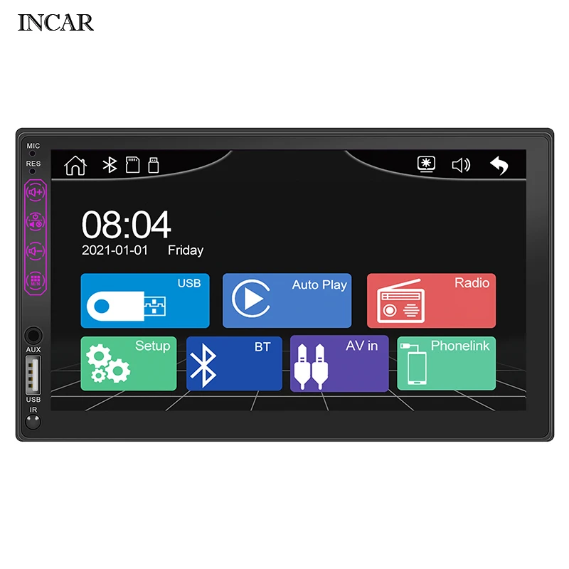 

Автомагнитола MP5, MP5-плеер с 7-дюймовым экраном, поддержкой камеры заднего вида, Bluetooth