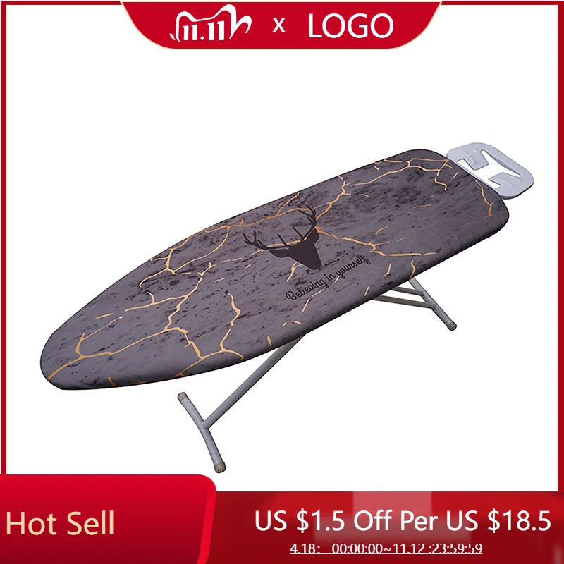 

Pad Ironing Board Cover Replacement Thick Printed Accessories 140x50cm Deer Head Digital Printing Ironing Board Cover