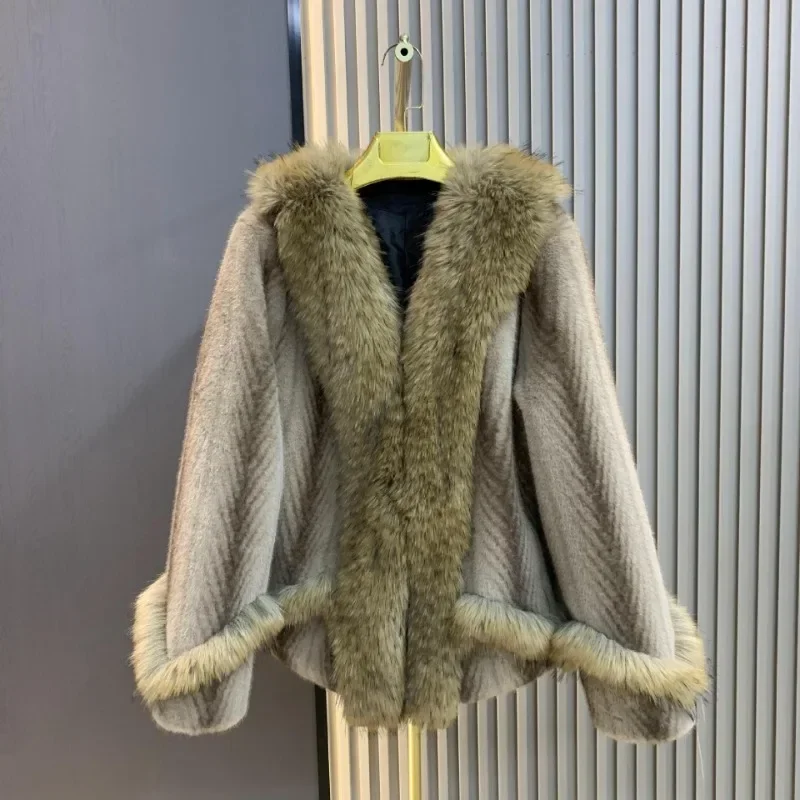 Осень-зима новая европейская норковая искусственная меховая куртка со