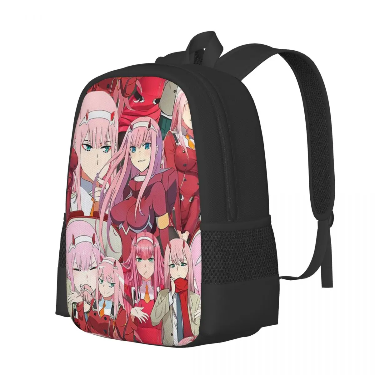 Zero Two Tribute Pattern Backpack for Girls Boys Travel RucksackBackpacks for Teenage school bag