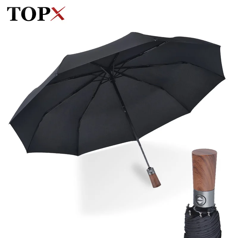 

TOPX Super Forte Grande A Hand, деревянные Ombrello Uomini ARI Ombrello Автоматическая Larga Antivento I Genitori