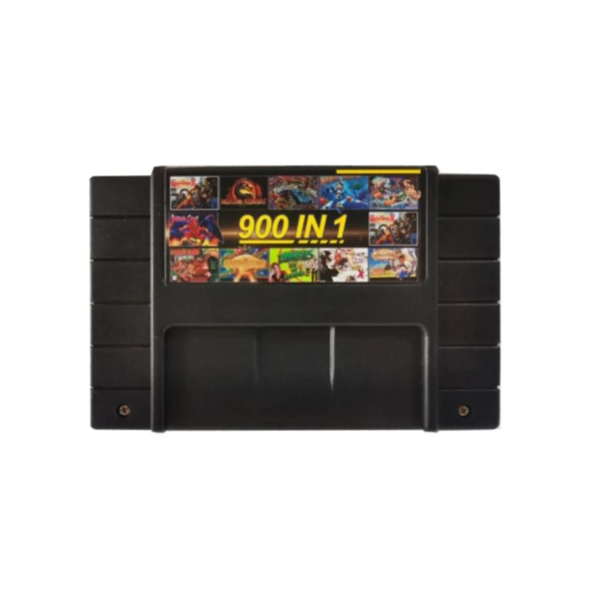 

Super DIY Retro 900 in 1 Pro Game Cartridge for 16 Bit Game Console Card, Black