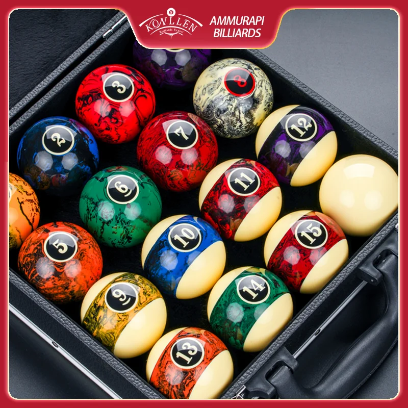 Leather Aluminum Ball Box 25cmx25cmx7.5cm Billiard Ball Storage Box  Carry Handle PU  Billiard Accessory for Black 8 Pool Cue