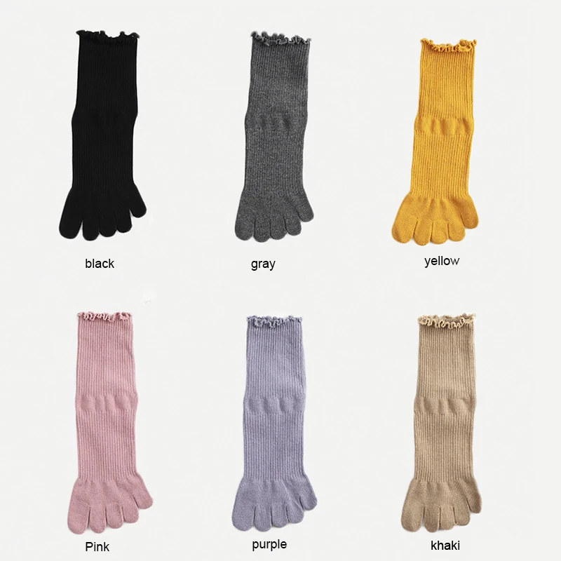 Рисунок 2 - Носки Женские однотонные с оборками и пальцами