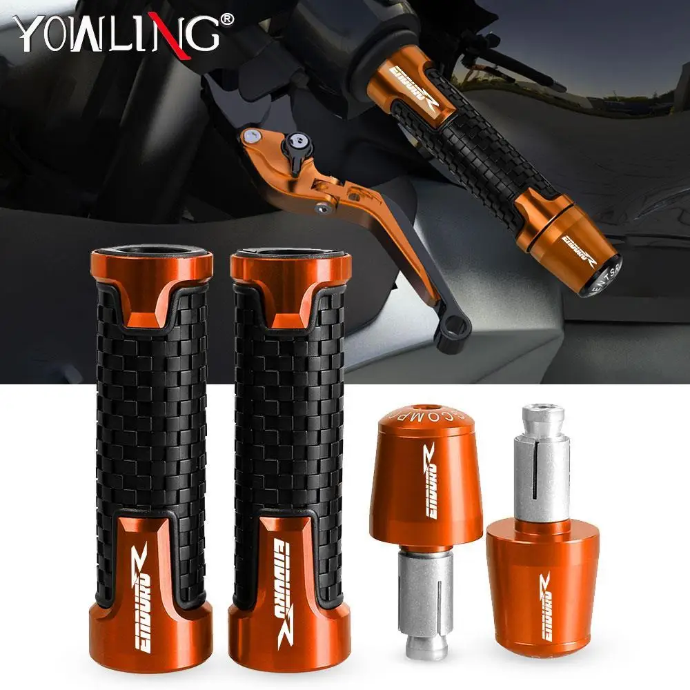 

7/8" Handlebar CNC + Rubber Gel Hand Grips Brake Hands FOR 690 ENDURO R 2019-2020 2021 690Enduro Handle bar Grip Ends