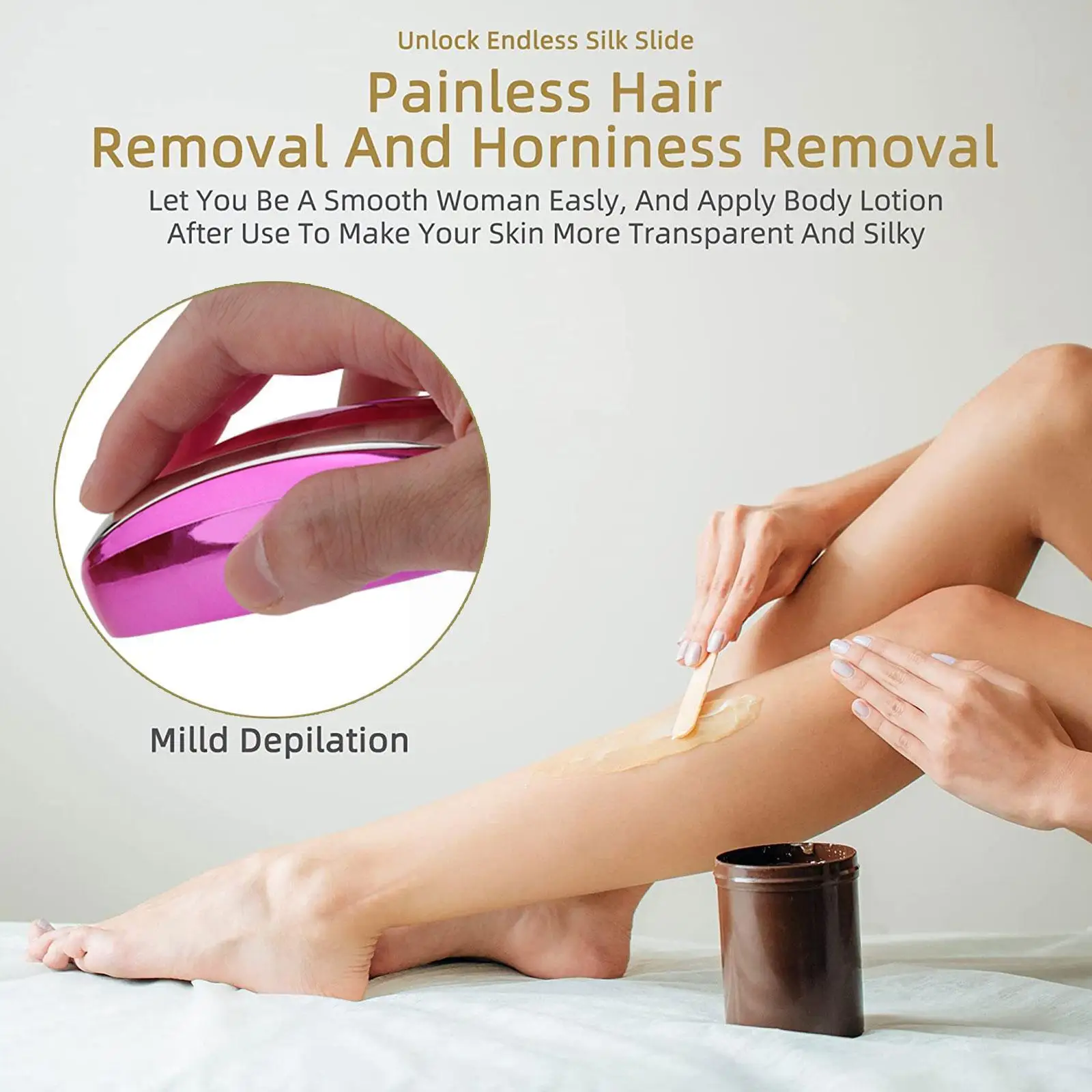 

Eco-Friendly Reusable Crystal Hair Eraser Painless Depilatory Remover Hair Body With Hair Tool Epilator Physical Removal Be G7I6