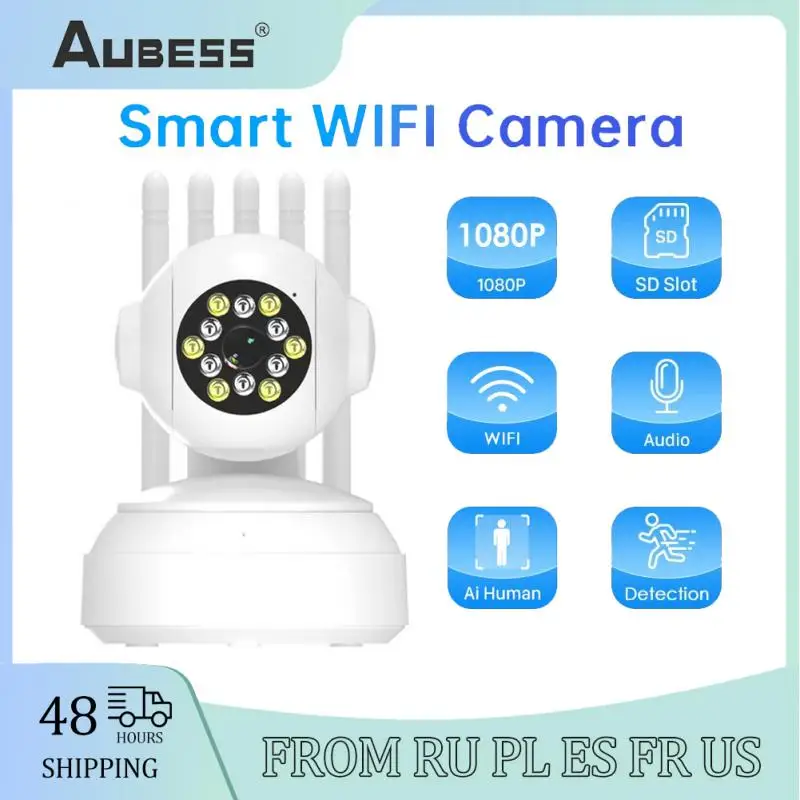

HD 1080P 2.4+5G Dual Frequency WiFi IP Camera Night Vision Human Detection Auto Tracking Home Security Mini Camera