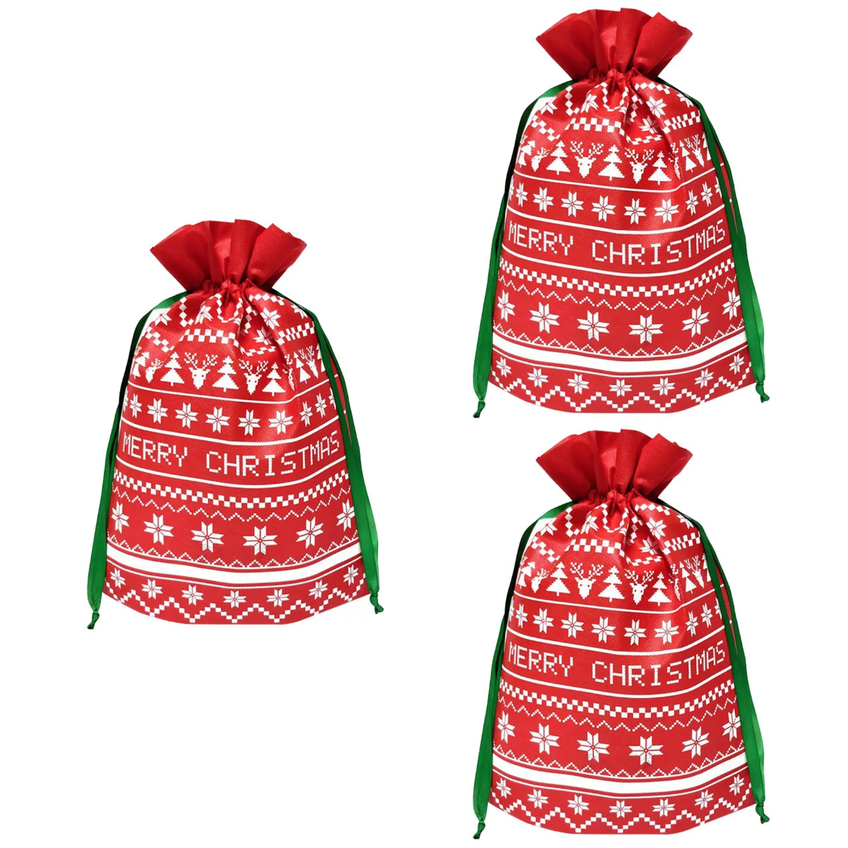 

Christmassanta Giftlarge Sack Present Party Decorationsholiday Drawstring Candywrapping Basket S Non Wovensacks Tote Treat