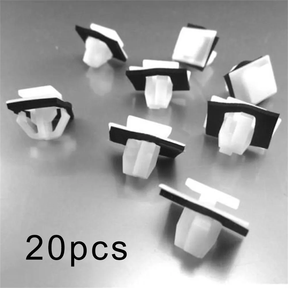 

20pcs Nylon Moulding Clips Rocker Panel Retainer W/ Sealer For Hyundai 87756-2E000 For Entourage Tucson Veracruz 2005-2021