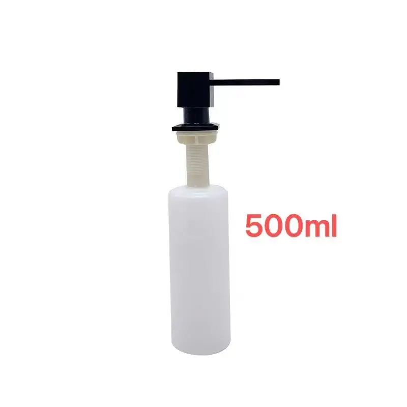 

Квадратный дозатор для мыла на раковину, дозатор для жидкого мыла большой емкости на кухонную раковину, индуктор из цинкового сплава с вращением на 360 °