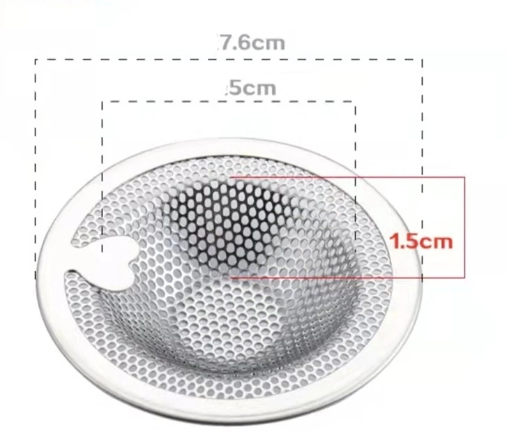 

1 шт. в форме сердца из нержавеющей стали 304, сливной фильтр для раковины для кухни и ванной комнаты, предотвращает утечку