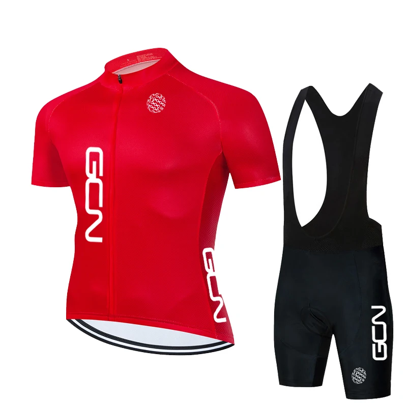 

Новинка 2022, летняя велосипедная Джерси GCN с коротким рукавом, Мужская дышащая одежда для велоспорта, комплект из 19 шорт с нагрудником, Джерси...