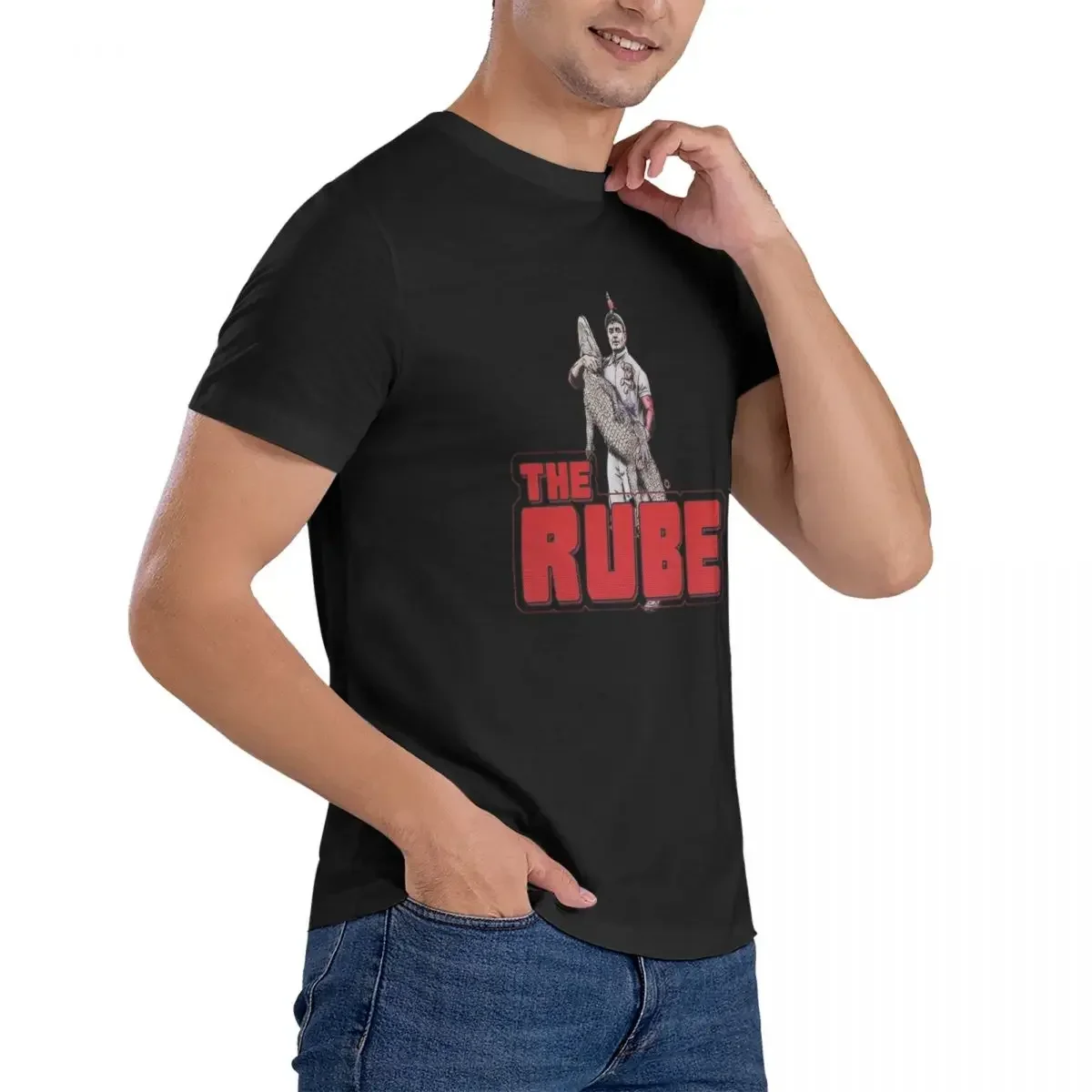 Фото Футболка DOLLOP из 100% хлопка - THE RUBE, забавная футболка унисекс большого размера, мужские летние рубашки с круглым вырезом, топы, S-6XL №3