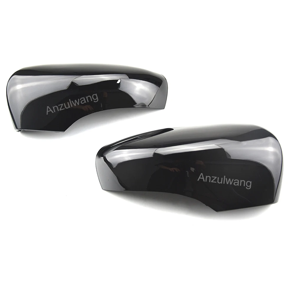 Глянцевая черная крышка зеркала заднего вида на боковую дверь автомобиля для