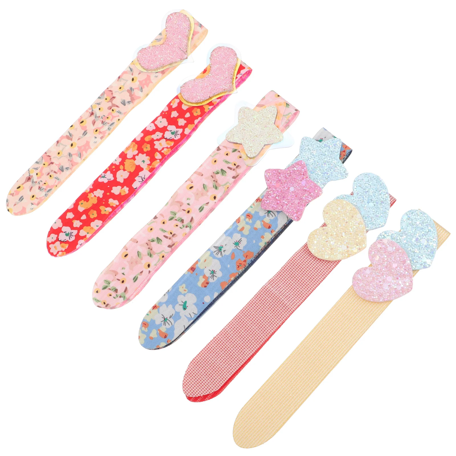 

6 шт., блестящие наклейки для волос для девочек