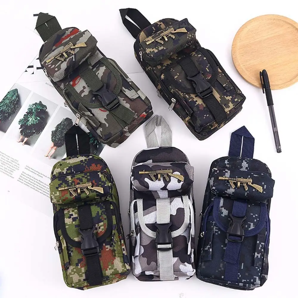 

Mini Schoolbag Camouflage Pencil Case School Stationery Storage Bag Military Backpack Pen Case Boy Pencil Bag Student Pen Bag