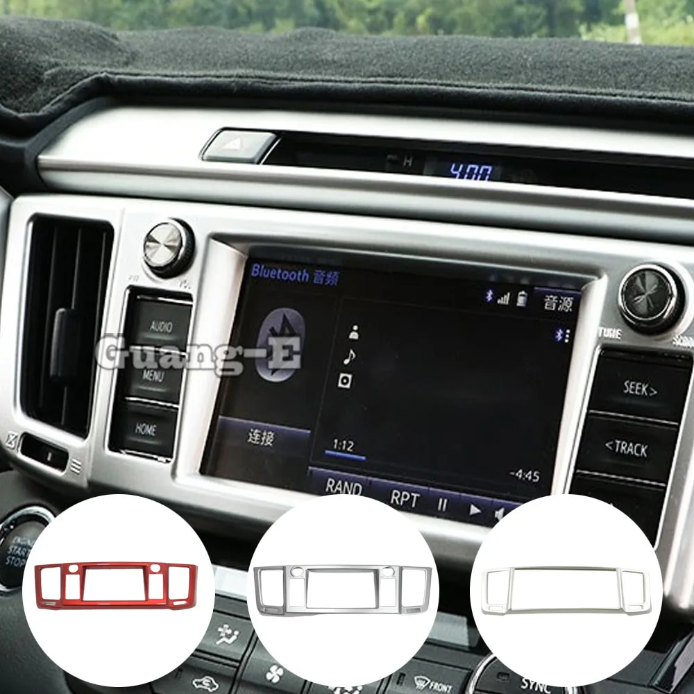 

Автомобильный выключатель ABS, Вентиляционная решетка, среднее кондиционирование воздуха, навигация, интерьерная рамка для Toyota RAV4 2014 2015 2016 ...