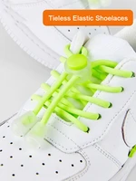 no tie shoeaces elastic round tieless shoe laces sneakers spring lock shoelace quick without ties shoe lace for kids adult new