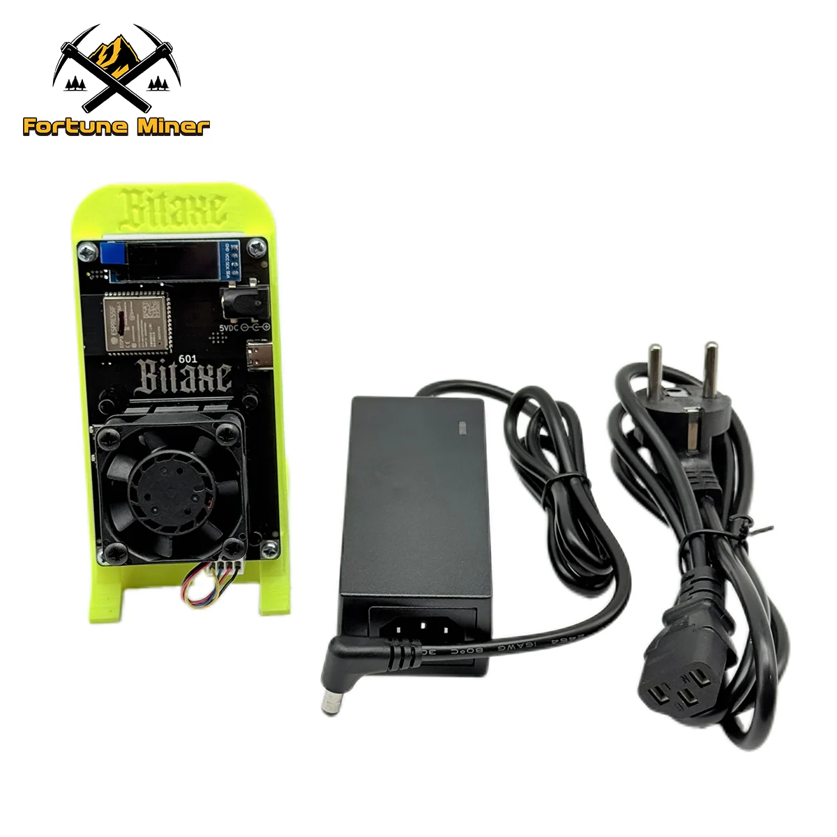 Фото Новый Bitcoin Gamma 601 Lucky Miner 1.2TH/s 18W Asic Chip Solo Miner для майнинга BTC Bitcoin, с вилкой UK/US/AU/BR/EU, желтый №2