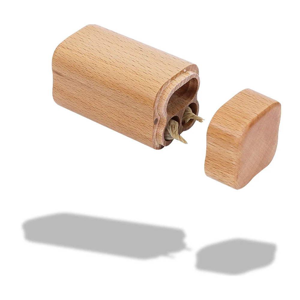 

COURNOT Wooden Storage Stash Jar Tank can put a lighter in Wood Container Stash Jar Cigarreeter Accessories