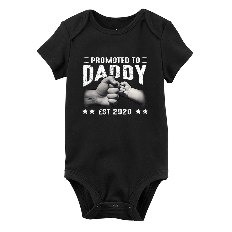 

New Dad Gift Soon To Be Promoted To Daddy T-Shirts Baby 2020 Family Matching Clothes New Dad Family Look Baby Girl Clothes M