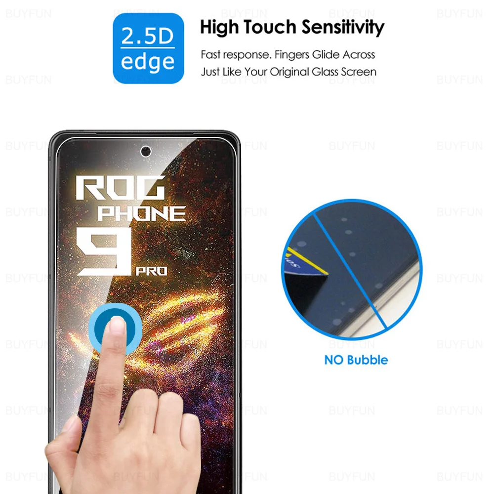1-4 шт. закаленное стекло для Asus ROG Phone 9 Pro Защитная пленка экрана ROGPhone 9Pro ROGPhone9 Phone9 5G