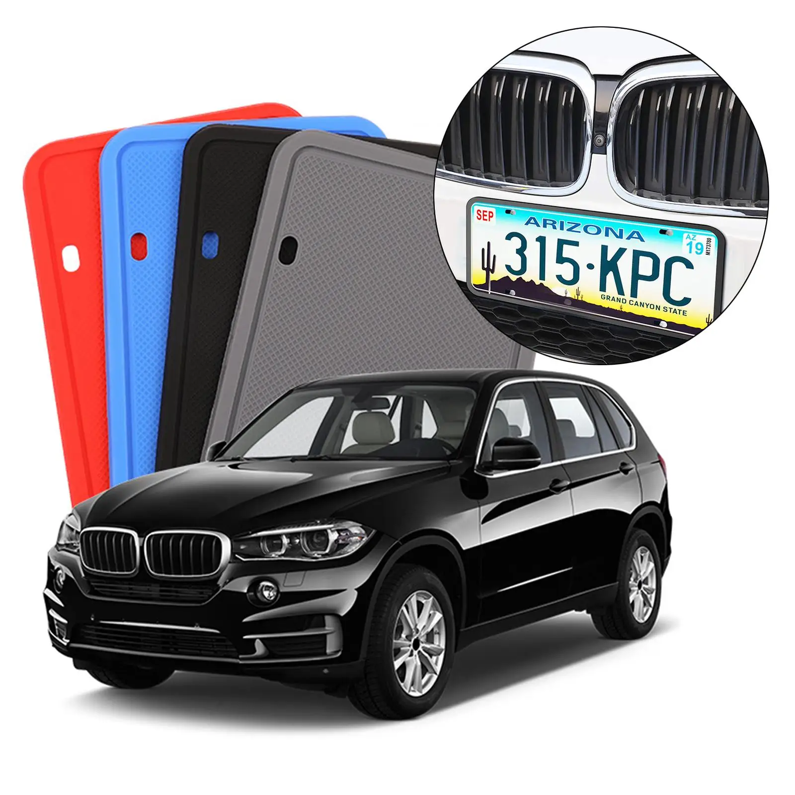 

Силиконовый Стандартный автомобиль CA, уличный легальный держатель пластины с погремушками и легкой установкой