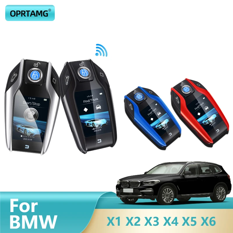 

OPRTAMG Car Remote Smart LCD Key for BMW X1 X2 X3 X4 X5 X6 M2 M3 M4 M5 M6 M7 M8 NEW Key Fit E46 E49 F30 F80 E36 E52 E93 E92 F34