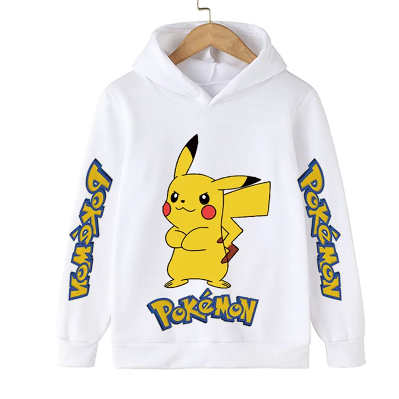 Children Costume Pokemon Anime Spring Boy Hoodie Kids Clothes Funny Pokémon Series Hoodies Teen Girls 3-14Y Baby Boys Sweatshirt |