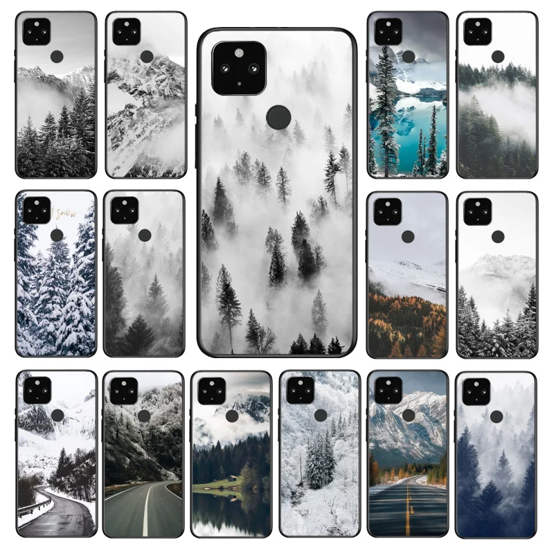 

Snow Mountain Nature Sceneary Phone Case for Google Pixel 7 6A 6 Pro 5A 4A 3A Pixel 4 XL Pixel 5 6 4 3 XL 3A XL