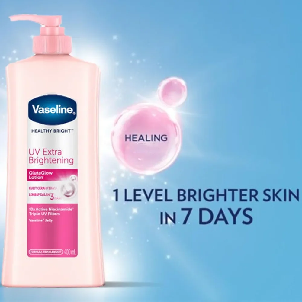 Вазелин Healthy Bright UV Extra Brightening G Leit Glow Body Lotion 400 мл