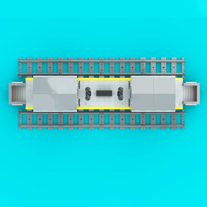 Детский конструктор модульная архитектура длинный остров железнодорожная
