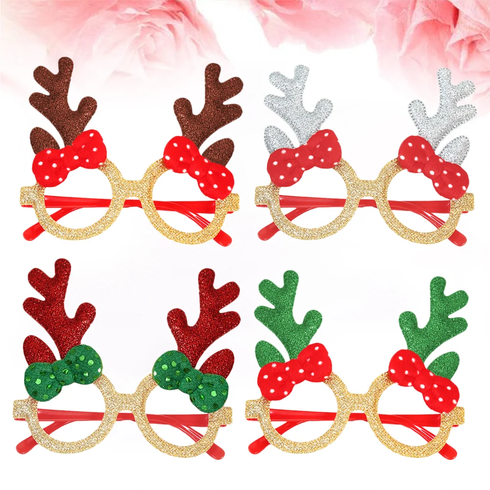

1PC Christmas Glasses Frame Antler Party Eyeglasses for Adults