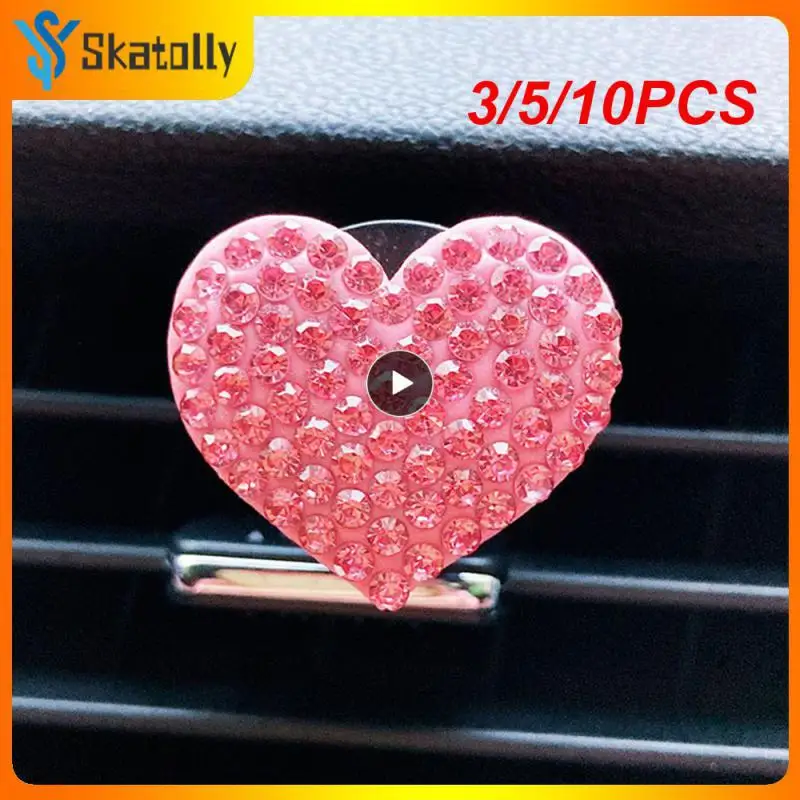 

3/5/10 шт., автомобильные освежители воздуха в форме сердца