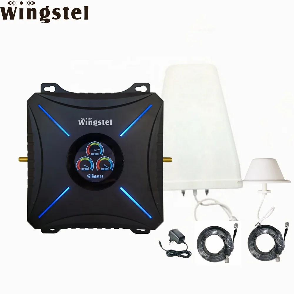 

2021 Wingstel Newest 900 1800 2100 Mhz 2g 3g 4g Signal Booster Triband Cellular Repeater Amplifier for Building WT88-GDW 60/65db