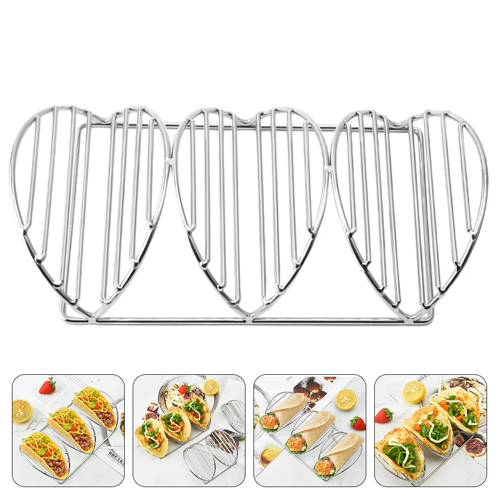

Taco Holder Stand Rack Tray Shell Metal Pancake Stands Kitchen Stackable Plates Platters Mexicanoven Chicken Truck Racksdisplay