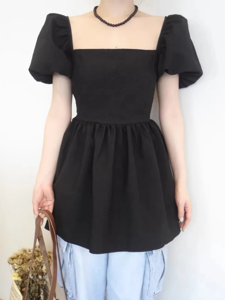 Новинка 2024 рубашки и блузки с вырезами на спине женская одежда бантом завязках