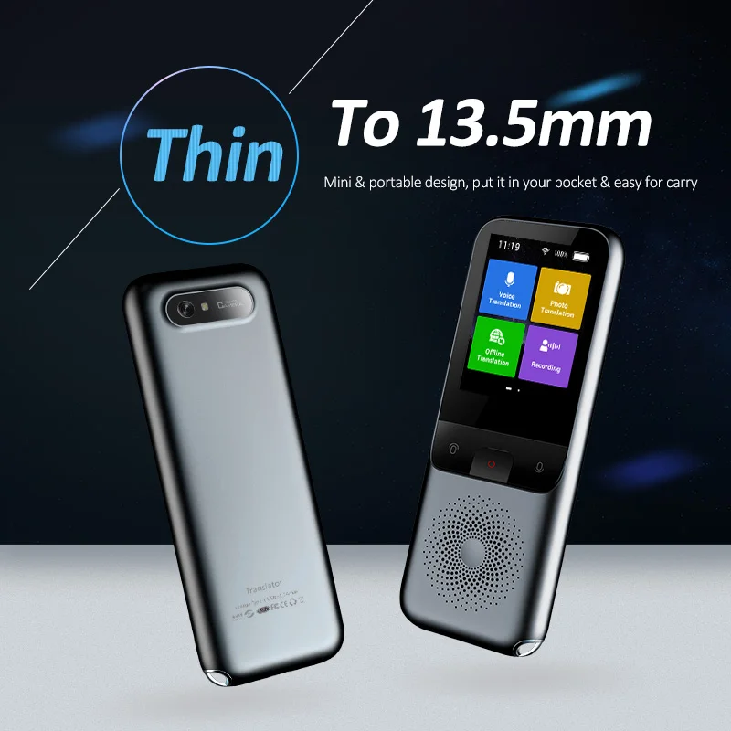 2023 T11 Intelligent Voice Smart Voice Translation Recording Translation Photographic Translation WIFI Artificial Intelligence