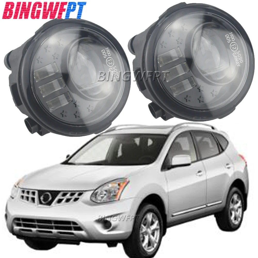 

2PCS Fog Light Assembly Car LED Fog Daytime Lamp DRL H11 12V For Nissan Rogue Sport 2013 2014 2015 2016 Rogue 2011 2012 2013